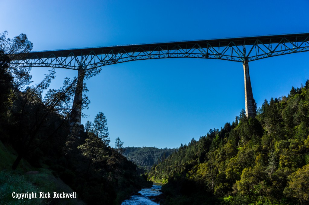 Looking south at the bridge.