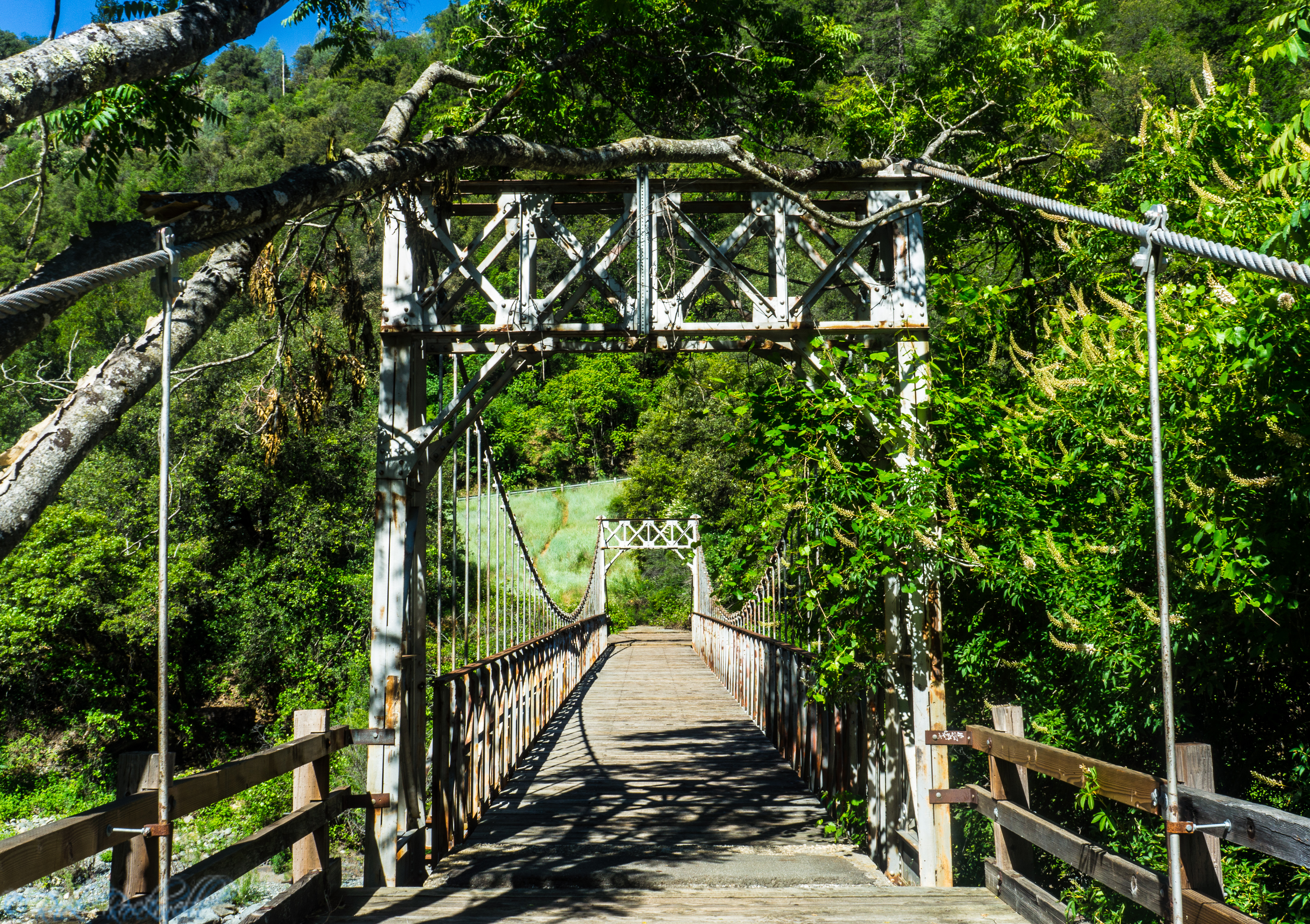 Photo of A look at both the old and the new Iowa Hill Bridges