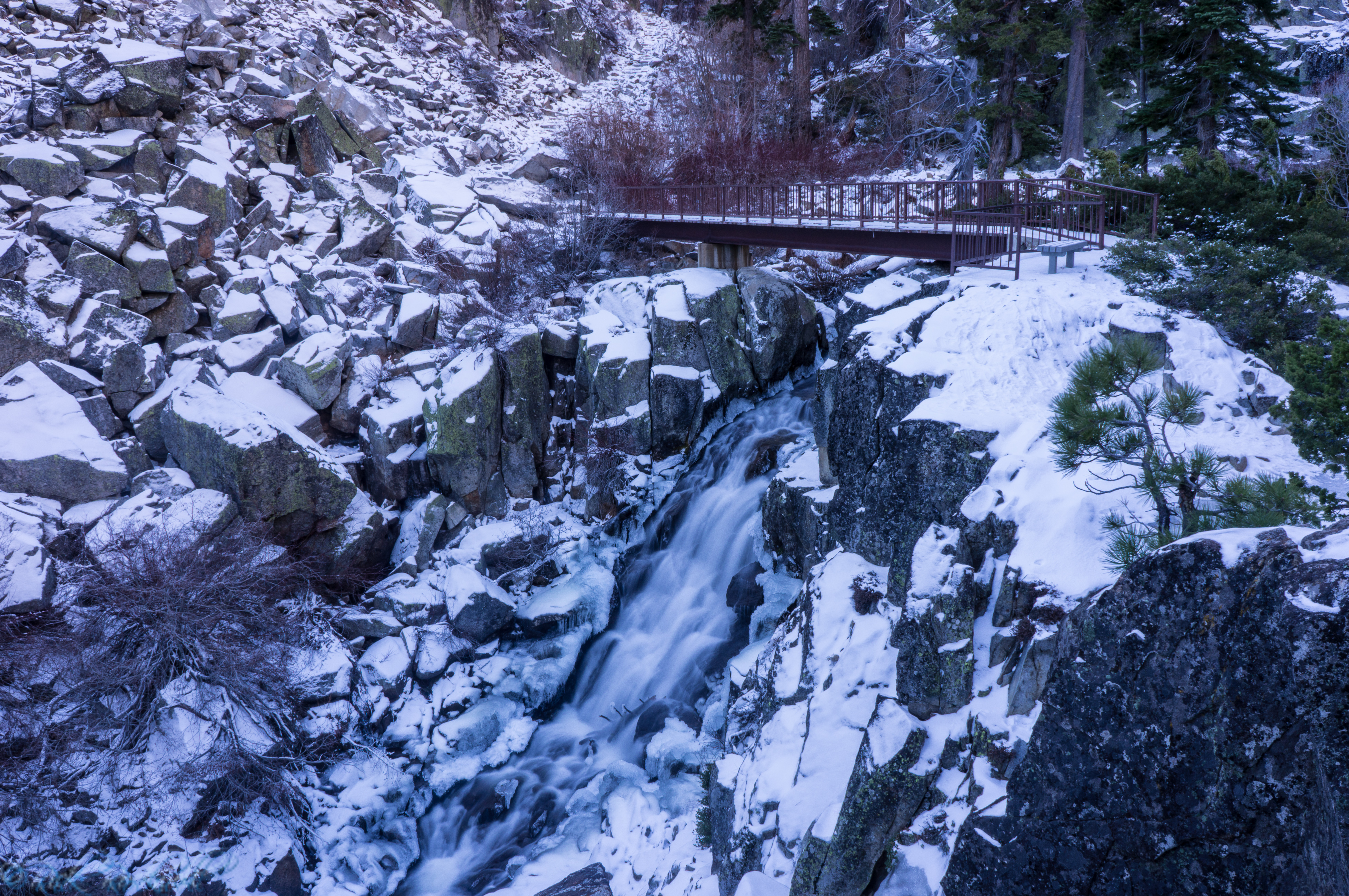 Photo of Lake Tahoe’s Upper Eagle Falls and Lower Eagle Falls