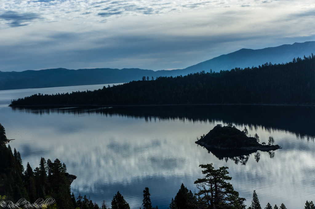 Side view of Fannette Island and Emerald Bay