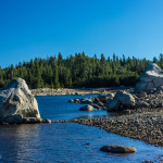Looking at Loon Lake shoreline