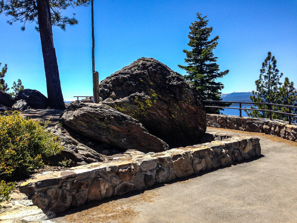 a view at the top of the Stateline Lookout Trail