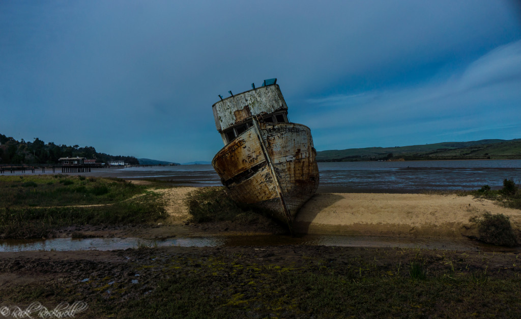 former front view of the shipwreck
