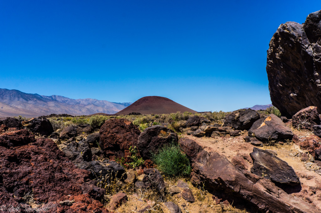 View of Red Hill from Fossil Falls trail