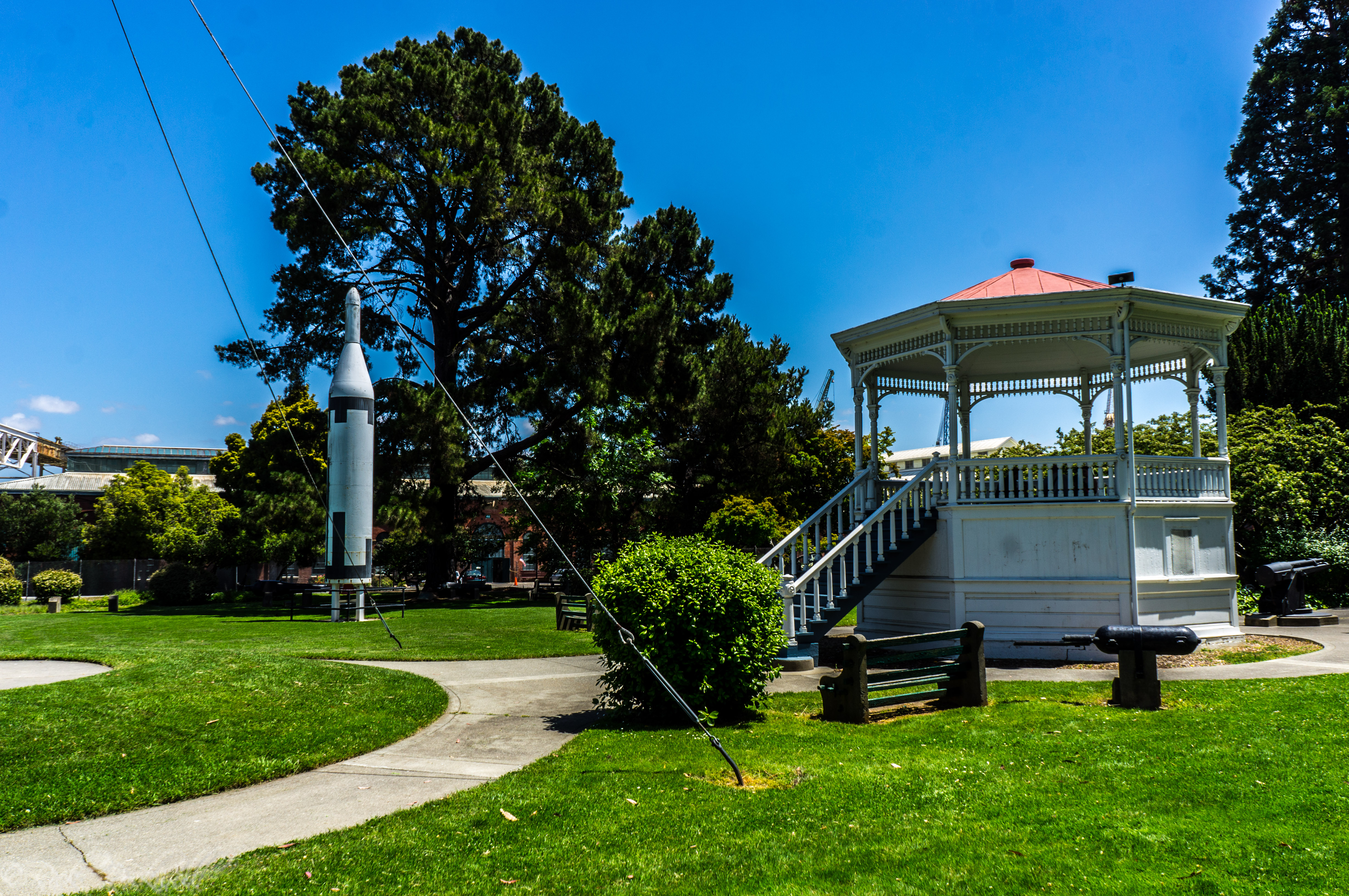 Photo of Alden Park: an ideal park setting with historic Military firepower