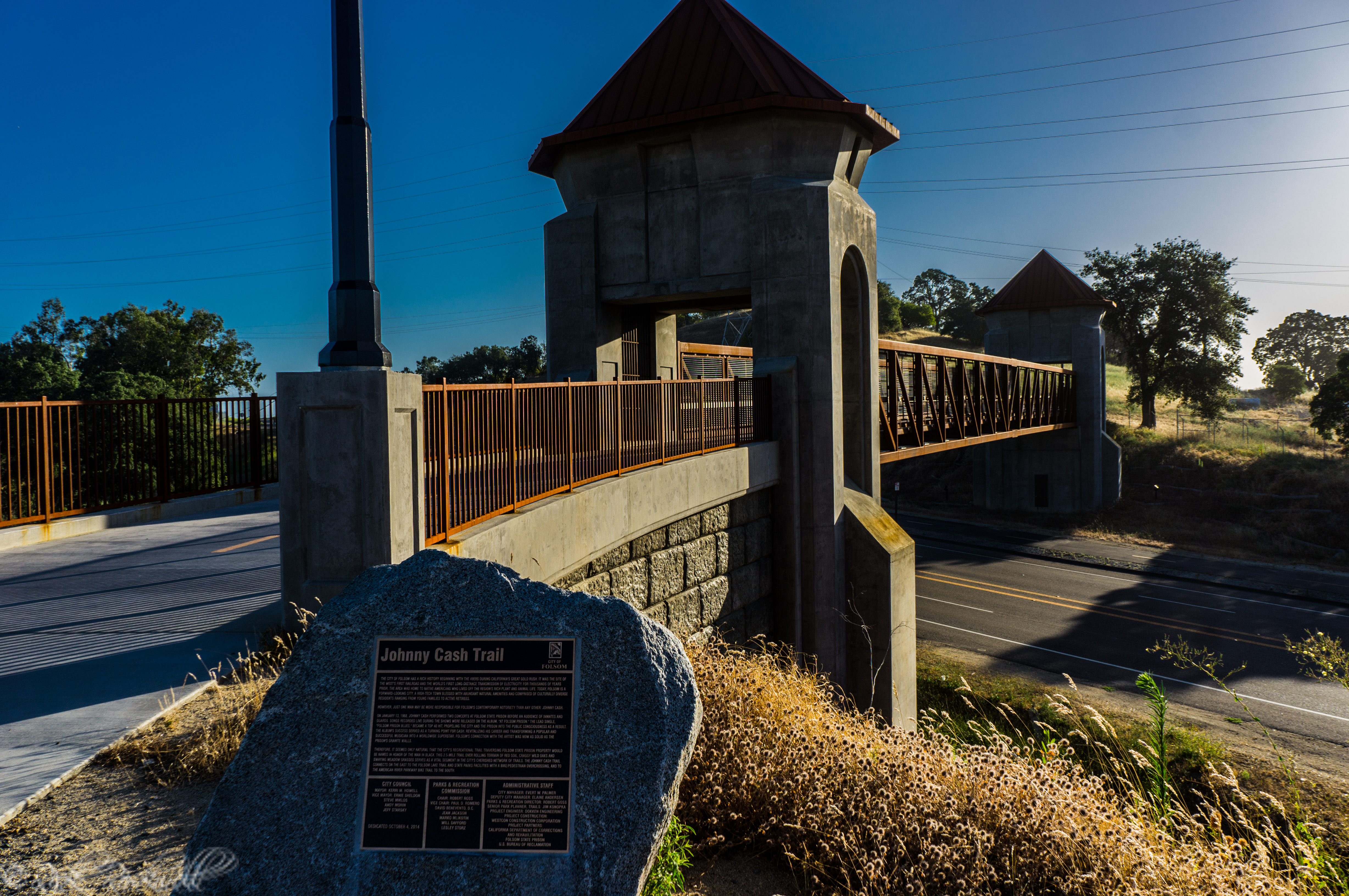 Photo of Johnny Cash Trail: Walk the Line across the overpass