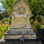 A view of May Woolsey's grave