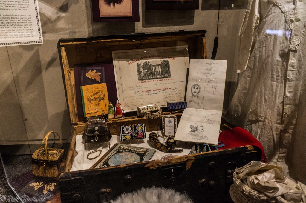 Woolsey Trunk Display at Sacramento History Museum