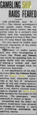 Fate of the S.S. Monte Carlo Gambling Ship - It Really Happened!
