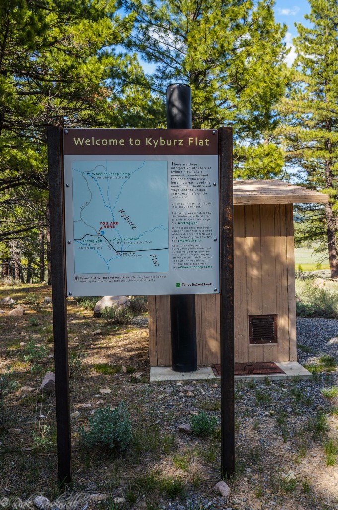 The starting point for Kyburz Flat Interpretive Area