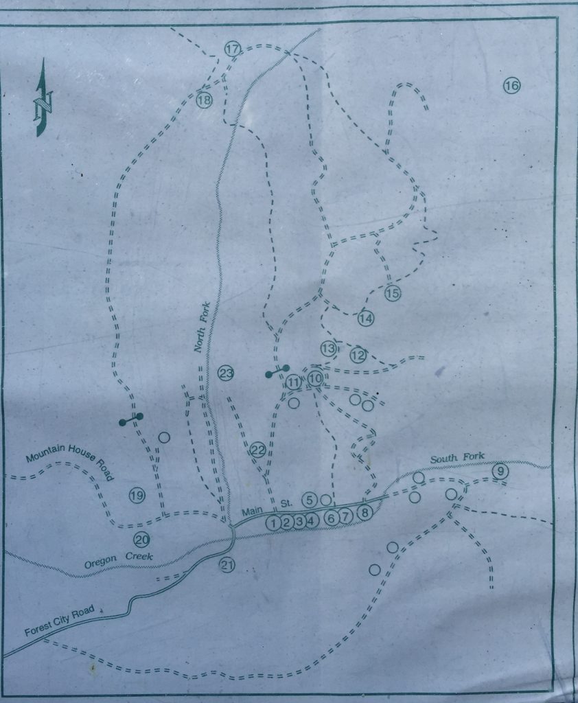 Map for Self Guided Walking Tour of Forest City