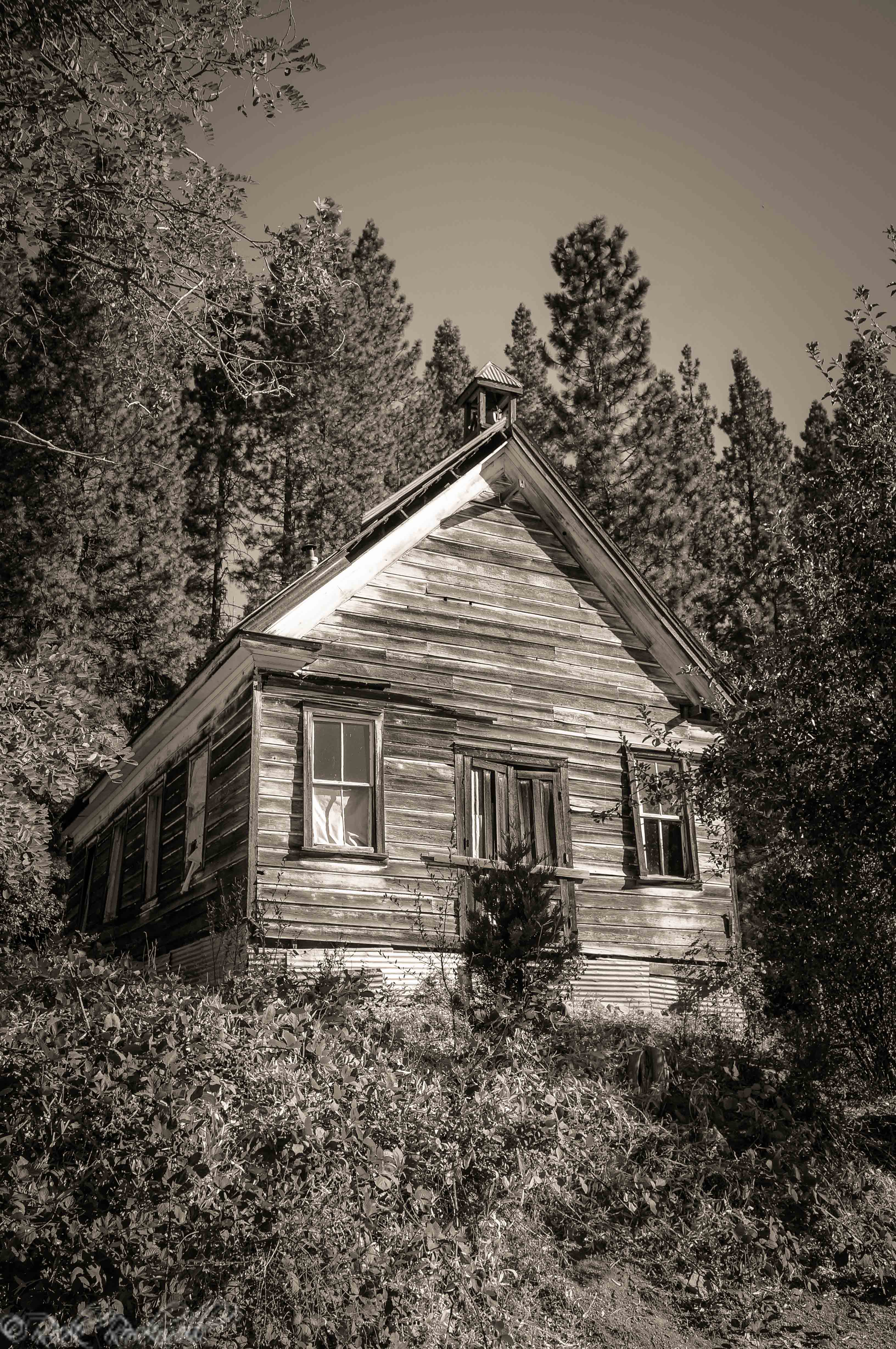 Photo of The historic Forest City schoolhouse in Sierra County
