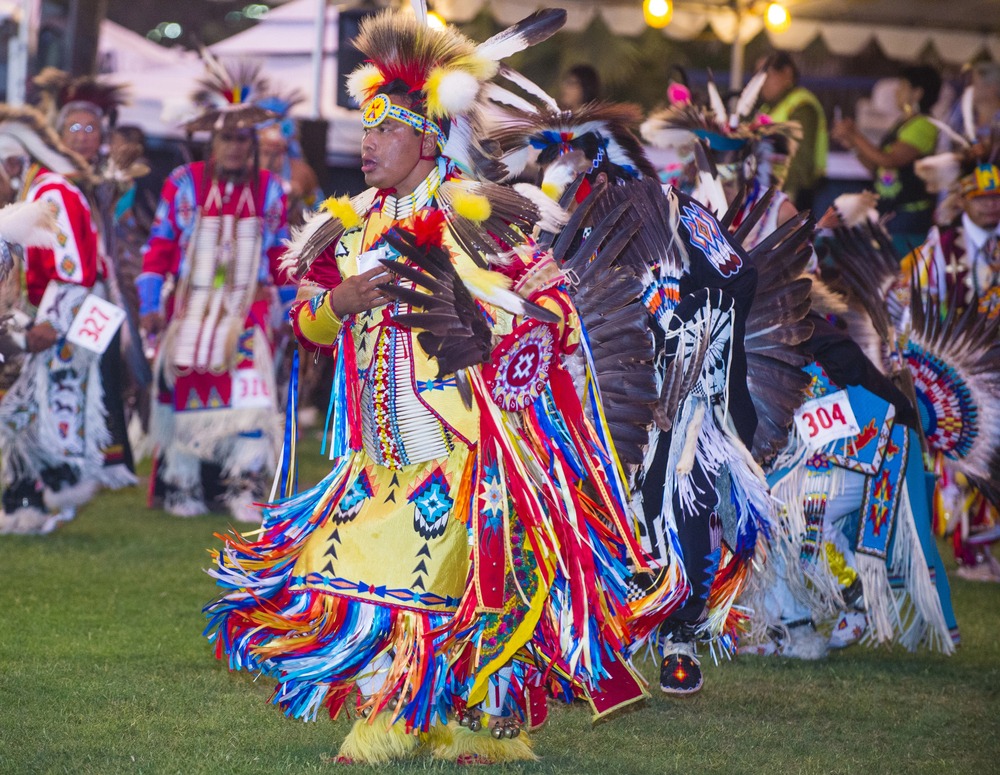 Native American dancer at Barona pow wow