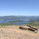 Looking at Union Valley Reservoir from Big Hill Lookout