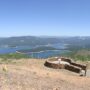 Looking at Union Valley Reservoir from Big Hill Lookout